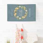 Rustige oranje botanische vrijgezellenfeest van ci spandoek (Insitu)