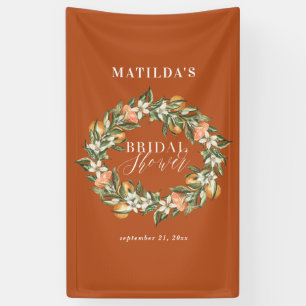 Rustige oranje botanische vrijgezellenfeest van ci spandoek