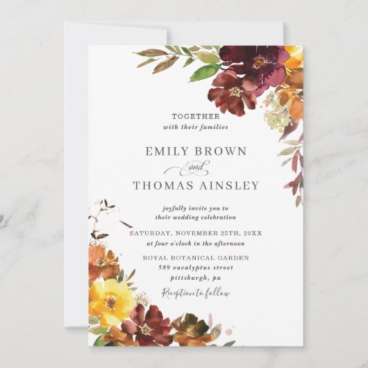 Rustige Oranje bruinkoolbrij Kaart (Voorkant)