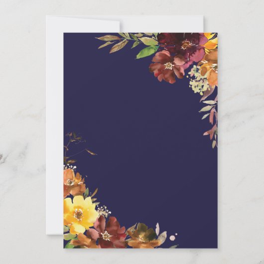 Rustige Oranje bruinkoolbrij Kaart (Achterkant)