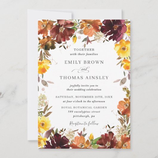 Rustige Oranje bruinkoolbrij Kaart (Voorkant)