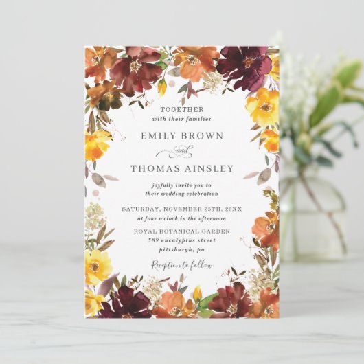 Rustige Oranje bruinkoolbrij Kaart (Staand voorkant)