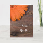 Rustige Oranje Daisy Barn... zal je mijn Bridesmai (Voorkant)