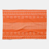 Rustige Oranje moderne keukenhanddoek (Horizontaal)