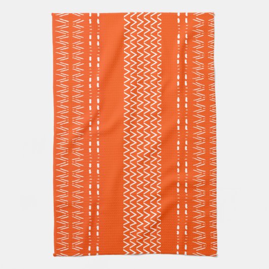 Rustige Oranje moderne keukenhanddoek (Verticaal)