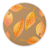 Rustige Oranje valkleppen Keramische Knop (Voorkant)