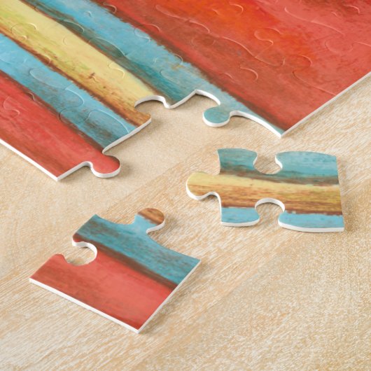 Rustige Oranje zeeschelpen Legpuzzel (Zijkant)