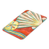 Rustige Oranje zeeschelpen Magneet (Linkerzijde)