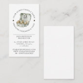 Rustige organische kippenverse organische eieren visitekaartje (Voorkant / Achterkant)