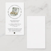 Rustige organische kippenverse organische eieren visitekaartje (Voorkant / Achterkant)