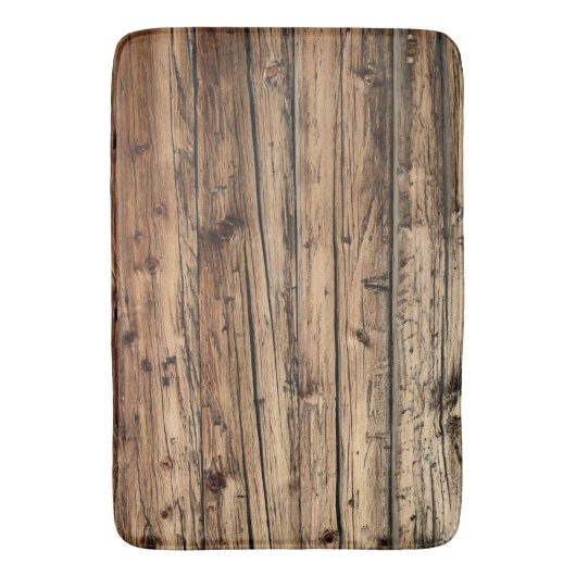 Rustige oude houten wagon badmat (Voorkant Verticaal)