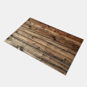 Rustige oude houten wagon deurmat (Schuin)