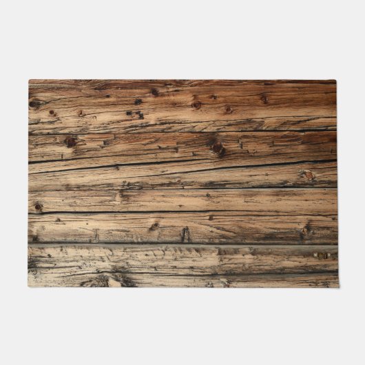 Rustige oude houten wagon deurmat (Voorkant)