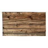 Rustige oude houten wagon kussensloop (Achterkant-Rechts)