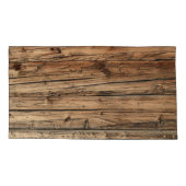 Rustige oude houten wagon kussensloop (Achterkant-Links)