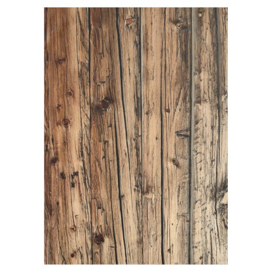 Rustige oude houten wagon tafelkleed (Voorkant)