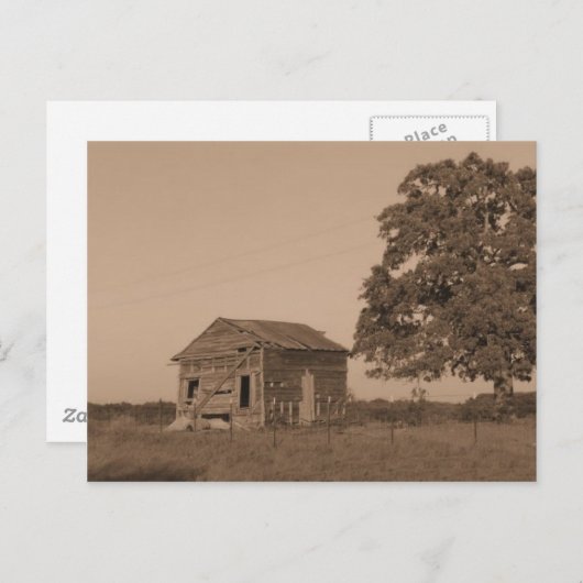 Rustige oude schuur briefkaart (Voorkant / Achterkant)