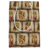  Rustige Oude Wereld kerstkledij Medium Cadeauzakje (Voorkant)