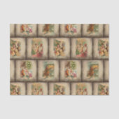  Rustige Oude Wereld kerstkledij Tissuepapier (Voorkant)