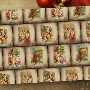  Rustige Oude Wereld kerstkledij Tissuepapier