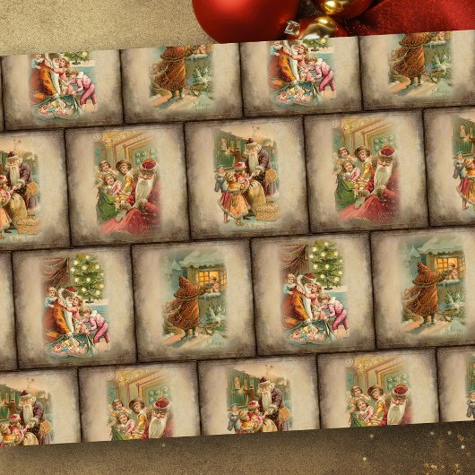  Rustige Oude Wereld kerstkledij Tissuepapier