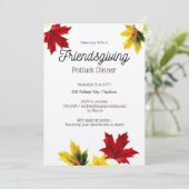 Rustige paardenbladeren - Friendsgiving Kaart (Staand voorkant)