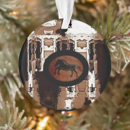Rustige paardenprint ornament (Boom)