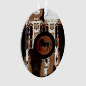 Rustige paardenprint ornament (voorkant)