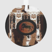 Rustige paardenprint ornament (achterkant)