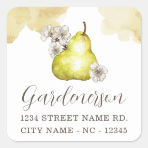 Rustige paardsticker vierkante sticker