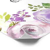 Rustige Paarse bordjes zonder stopcontact Poster (Hoek)