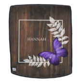 Rustige Paarse Butterfly - Aangepaste rugzak Rugtassen (Verwijderbaar gezicht)