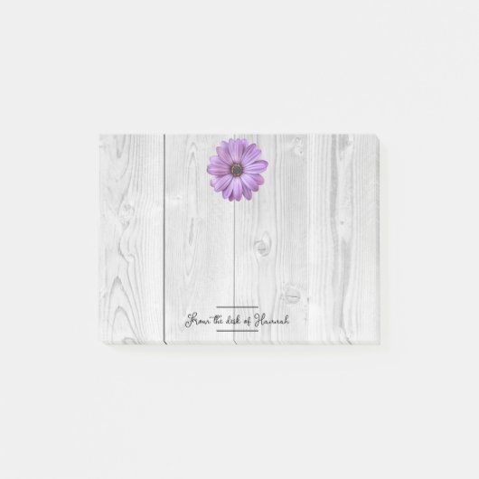 Rustige Paarse Daisy Persoonlijke opmerkingen Post-it® Notes (Voorkant)