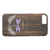 Rustige Paarse Dragonfly gepersonaliseerd Case-Mate iPhone Case (Achterkant (Horizontaal))