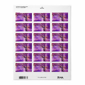 Rustige Paarse eikenbomen Adresetiketten Etiket (Full Sheet)