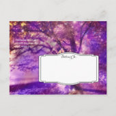 Rustige Paarse eikenboom sparen de Briefkaarten Da (Achterkant)