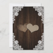 Rustige Paarse en blauwe bruiloft Save The Date (Achterkant)