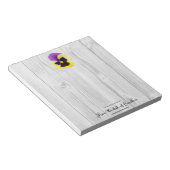 Rustige Paarse en gele Blocnote (Schuin)