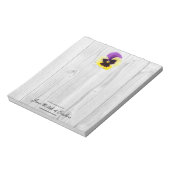 Rustige Paarse en gele Blocnote (Linkerzijde)