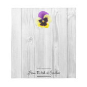 Rustige Paarse en gele Blocnote (Voorkant)