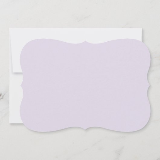 Rustige Paarse en groene Floral Wedding Kaart (Achterkant)