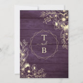 Rustige Paarse goudplatenweddenschappen Kaart (Achterkant)