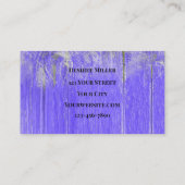 Rustige Paarse groene Westerne bull Sull Sunflower Visitekaartje (Achterkant)