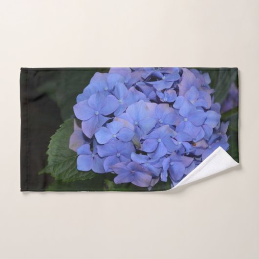 Rustige Paarse Hydrangea macrophylla Bad Handdoek (Handdoek)