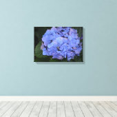 Rustige Paarse Hydrangea macrophylla Canvas Afdruk (Insitu (Houten vloer))