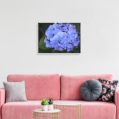 Rustige Paarse Hydrangea macrophylla Canvas Afdruk (Insitu (Woonkamer))