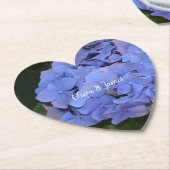 Rustige Paarse Hydrangea macrophylla Kartonnen Onderzetters (Gekanteld)