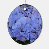 Rustige Paarse Hydrangea macrophylla Keramisch Ornament (Links)