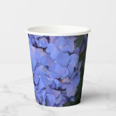 Rustige Paarse Hydrangea macrophylla Papieren Bekers (Achterkant)