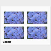 Rustige Paarse Hydrangea macrophylla Rechthoekige Sticker (Vel)